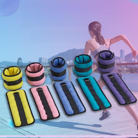 1 paio di sacchi di sabbia portanti regolabili e indossabili, con pesi, per uomini e donne, per danza, corsa, allenamento, caviglia, polso, braccialetto