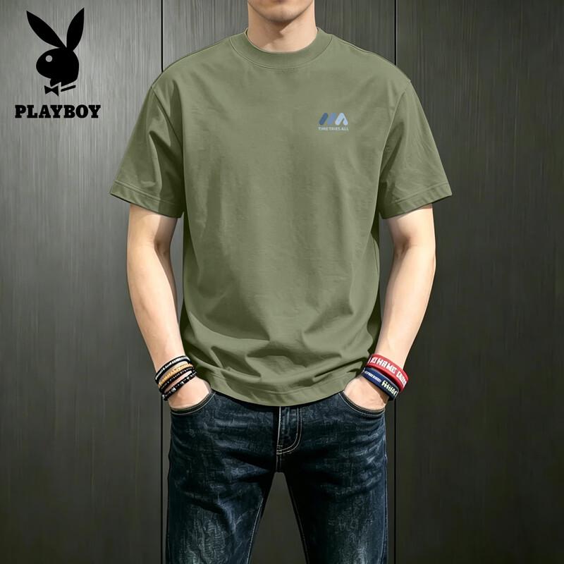 Playboy Men s Graphic Print Cotton T-Shirt L