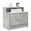 VidaXL Bedside Tables with Drawer 2 Pcs Concrete Grey 51x31x47 Cm, Side Table, Bedside Cabinet, Side Table for the 858675