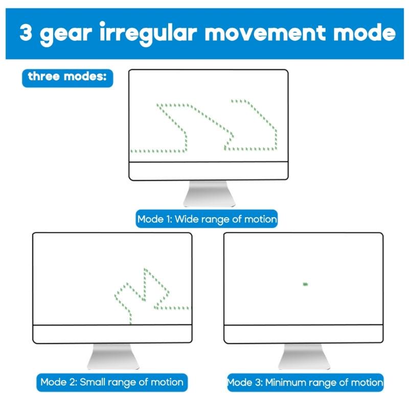 USB Mouse Jiggler Tiny Undetectable USB Mouse Mover 3 Speeds Mouse Movement Simulator Plug-Play