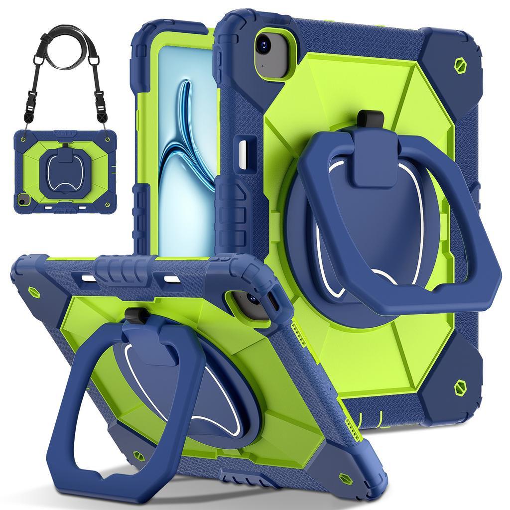 Dla iPada Air 13 (2025)/(2024) Etui z podpórką Silikon+PC Pokrowiec na tablet