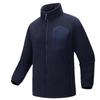 Double-Sided Fleece Stand Collar Cardigan - Warm Elastic Layered Pocket Jacket for Autumn/Winter