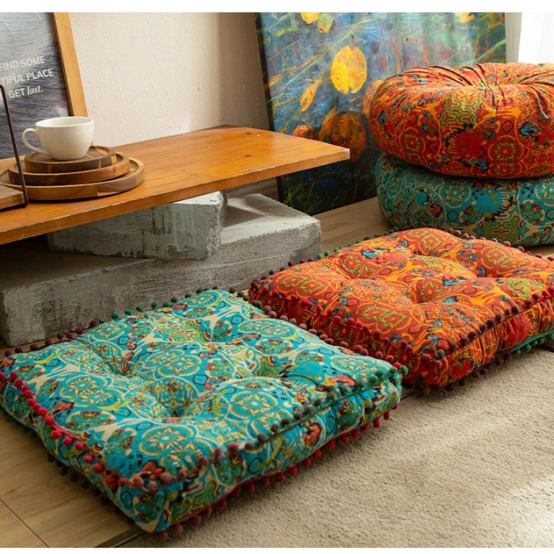 Moroccan Bay Window Tatami Mat Cushion Cushion Non Collapsing Bohemian Cushion Thick Cushion Lazy Fart Cushion On The Ground