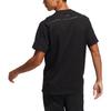 adidas T Shirts Men's Black Crew Neck Moderate Straight Fit HE9945