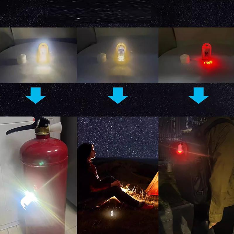 Mini Led Lights Usb Rechargeable Small Waterproof Flashlight Led Light High Brightness Keychain Pocket Light For Camping Walking
