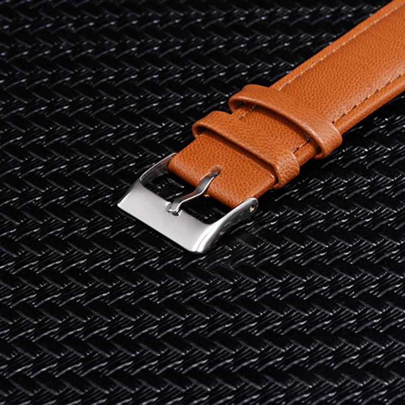 Orologi da donna alla moda con pittura a olio, semplici numeri arabi, al quarzo, con cinturino in pelle, casual, da donna, regalo