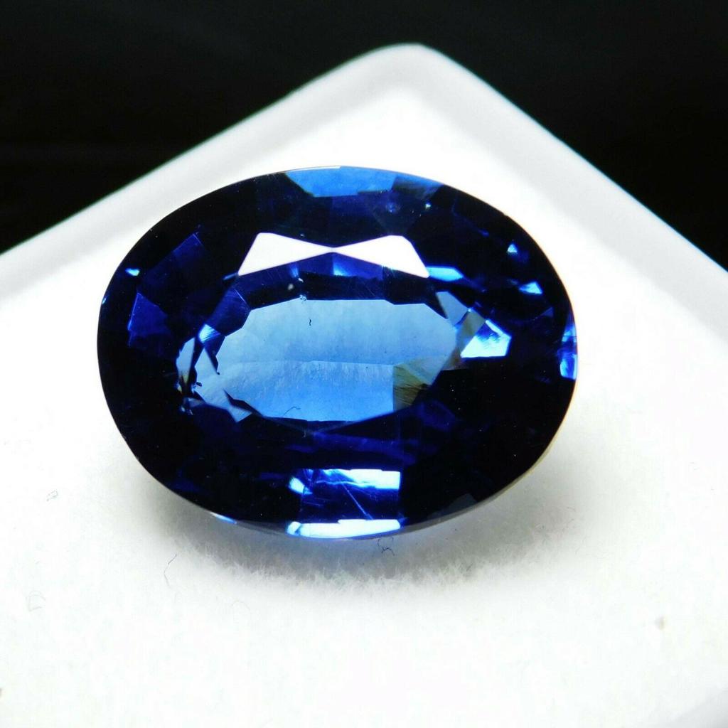Natural Blue Tanzanite Loose Gemstone 8.65 Ct Oval Shape for Jewelry Making and Gem Collections