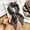 Autumn and winter Maillard cashew square scarf silk scarf women's shirt versatile neck small scarf tied hair decorative scarf