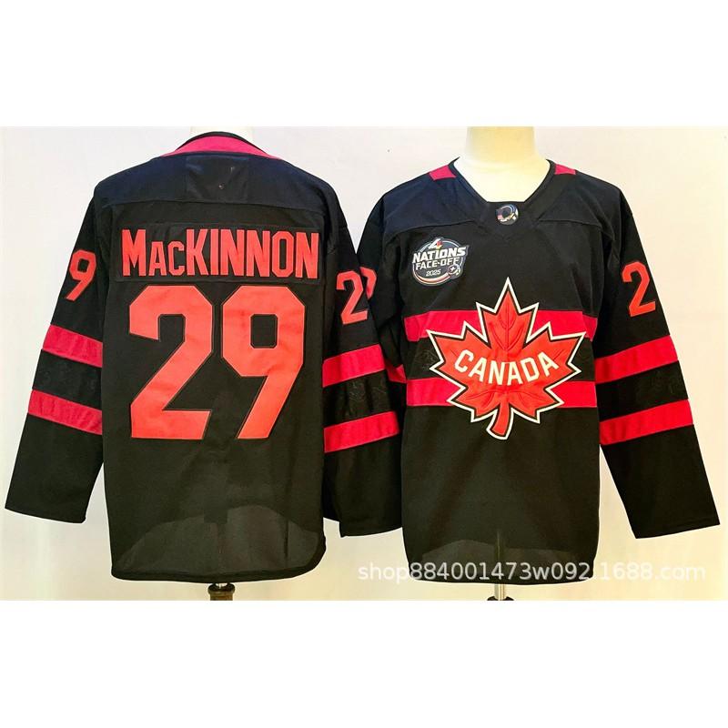 Vintage Ice Hockey Jersey Canada Team Retro Embroidered Practice Shirt Mens Cotton Blend Sportswear Training Fan Wear