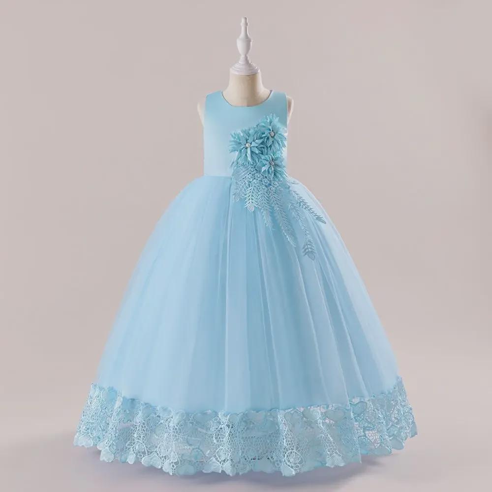 Children's Princess Mesh Puffy Dresses - Girls' Party and Catwalk Dresses