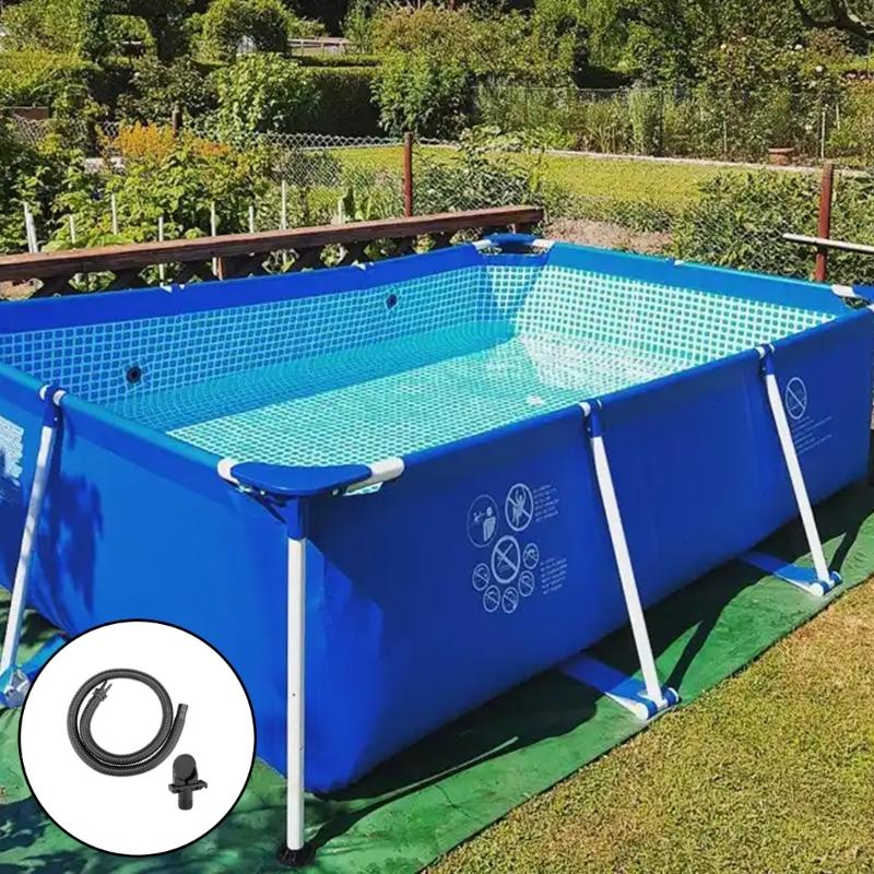 Above Ground Pool Replacement Accessory for Hose Connection and Spa Water Routing, Black Single-Part Maintenance Family