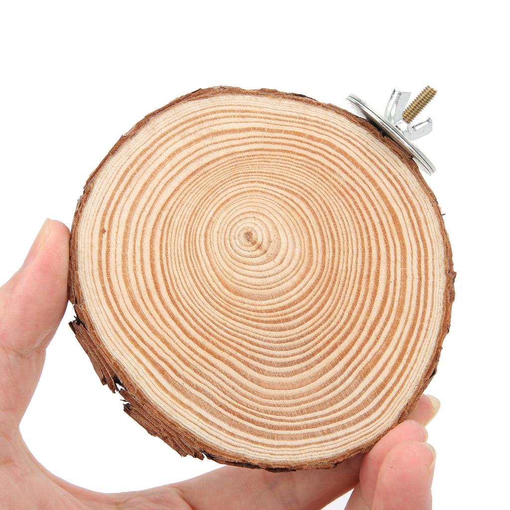 Ptáci Kulaté bidlo Platforma Přírodní dřevěný stojan pro klecové ptáky Papoušky Klování Stání8-10