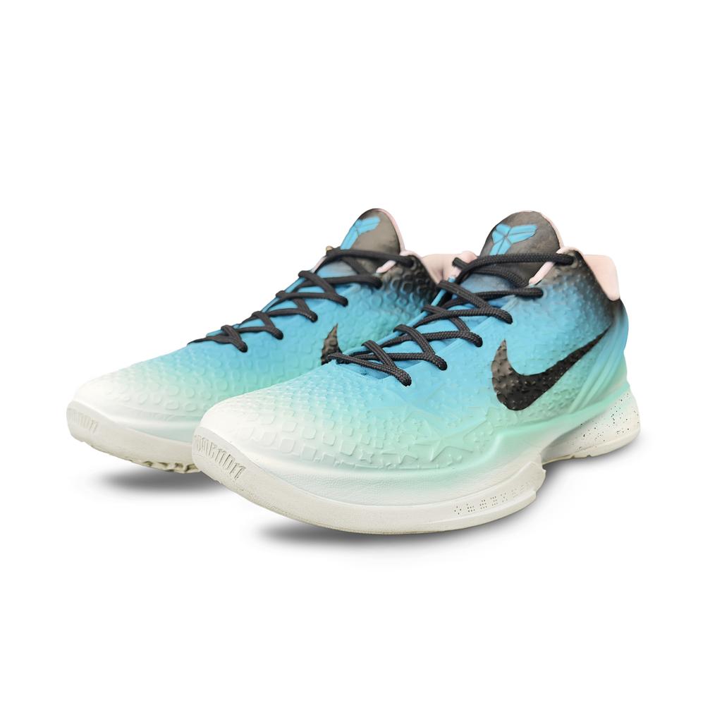 Nike Zoom Kobe 6 'All Star 2.0' Cushioning, Wear Resistant Low top Basketball Shoes Men's Blue Green FQ3546-100(Team1076-)