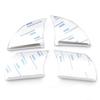 4Pcs Stainless Steel Car Steering Wheel Panel Sequins Cover Trim Sticker for Ford Focus 2 Mk2 2005 - 2012 Accessories