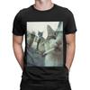 Smoking Cats Meme Funny 100 Cotton TShirt Meme Tops Tees For Unisex
