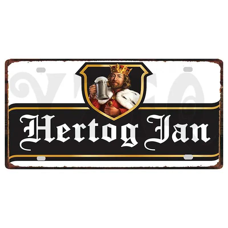 Belgian Beer Metal Sign 6x12 Inch Duvel Jupiler Zot Plate For Wall Home Restaurant Craft Decor 30X15CM DC-1636A