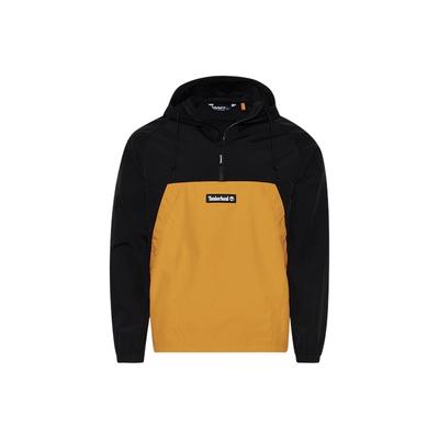 Casual Half-Zip Hooded Pullover Jacket Men Jackets Black A2BUU-AU9