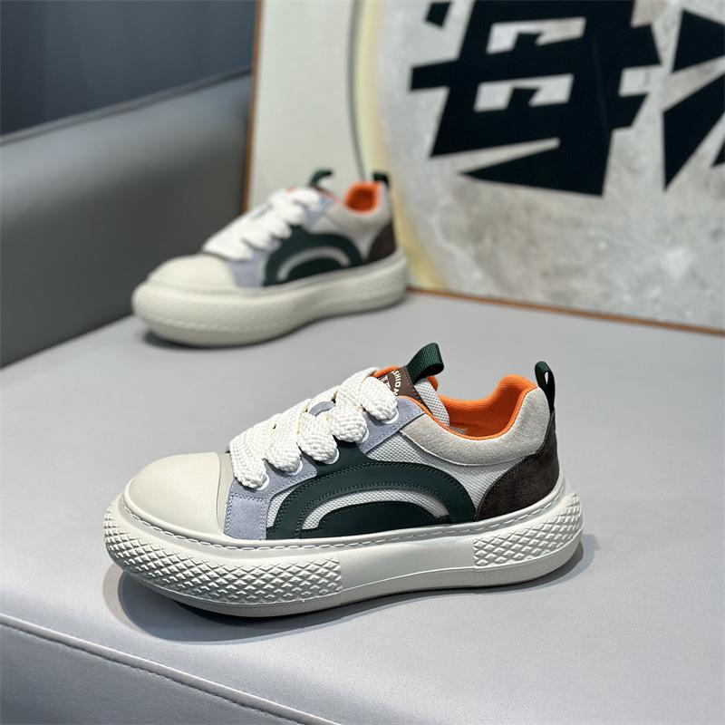 Summer new low-top mesh breathable and comfortable casual platform lace-up shoes dl