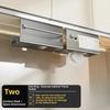 Carbon Steel Paper Towel Holder, No Drill Under Cabinet Organizer Rack for Kitchen, Wall Mounted Bathroom Storage Rack