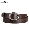 Pin Buckle Belt PU Leather Wide Belt Simple Jeans Casual Girls Belt