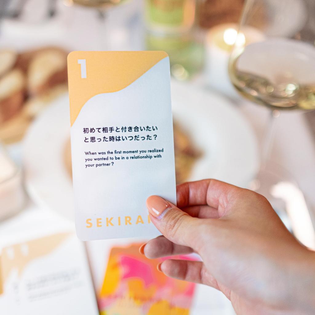 Sekirara a Card Game and Toy for Bilingual Japanese and 50 for Cards, Love, Couples, Dates, Gifts, Travel, Weddings, Anniversaries, English, Cards,