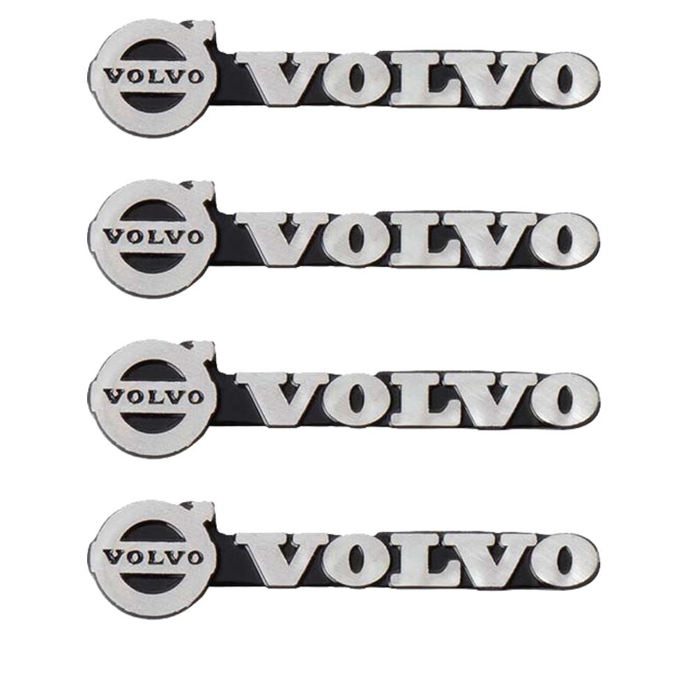 4pcs 3D Aluminum Speaker Stereo SpeakerBadge Emblem Sticker for Volvo T6 AWD C30 C40 C50 C70 S40 S60 S70 S80 S90 V40 V50 XC90