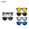 6 In 1 Clip On Glasses Men Women TR90 Polarized Optical Magnetic Sunglasses Clip Magnet Sunglasses Prescription Glasses Frame