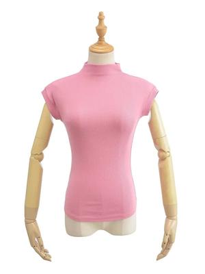 Mulheres Verão Sexy Gola Alta Sem Mangas Camisetas Tops Sólidos Slim Fit Pulôveres Casuais Camisetas Camisas Femininas Streetwear Básico Camisetas