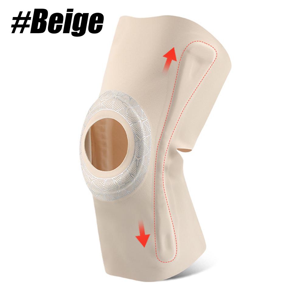 

Durable And Safe 1Pc Thin Compression Knee Sleeve With Patella Pad & Side Resin Stabilizers Leg Brace For Arthritis Pain Sprains Injured Knees XL