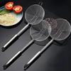 Stainless Steel Colander for Scooping Dumplings and Noodles - Deep-Fried Double Hook Kitchen Strainer
