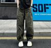[Overalls] Multi-color Scimitar Wide-leg Pants Casual Pants Overalls Men's Autumn American Men's and Women's Tide Brand Splicing