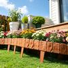 20 Stück Imitation Stein Gartenzaun mit Pfahl Kein Graben DIY Außenhof Landschaftsgestaltung Randbegrenzung Weg Rasen Blumenbeet Dekorasionszaun