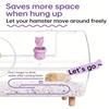 Fun Ice Creams Themed Small Animal Water Feeders with Silicones Suction Cup Drinking Feeders Dispenser Bottles