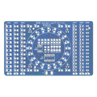 DIY Rotating LED Components Soldering Practice Board SMD Running Light Kit Improve Your Welding Abilities