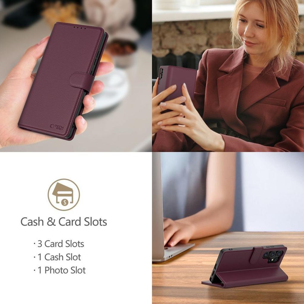 Etui Futerał Na Samsung Galaxy A26 5G / A17 4G / 5G Wallet - Bordowy