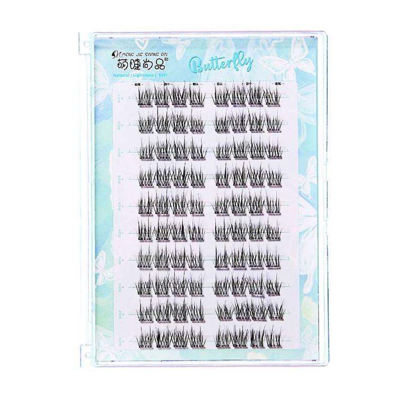 Aimo - Natural Crisscross Glue-Free Cluster False Eyelashes