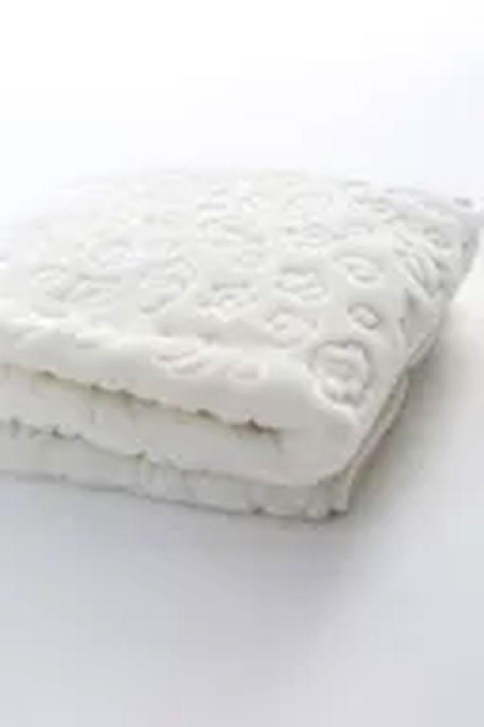 

Плюшевое детское одеяло Senmasy с тиснением цвета экрю