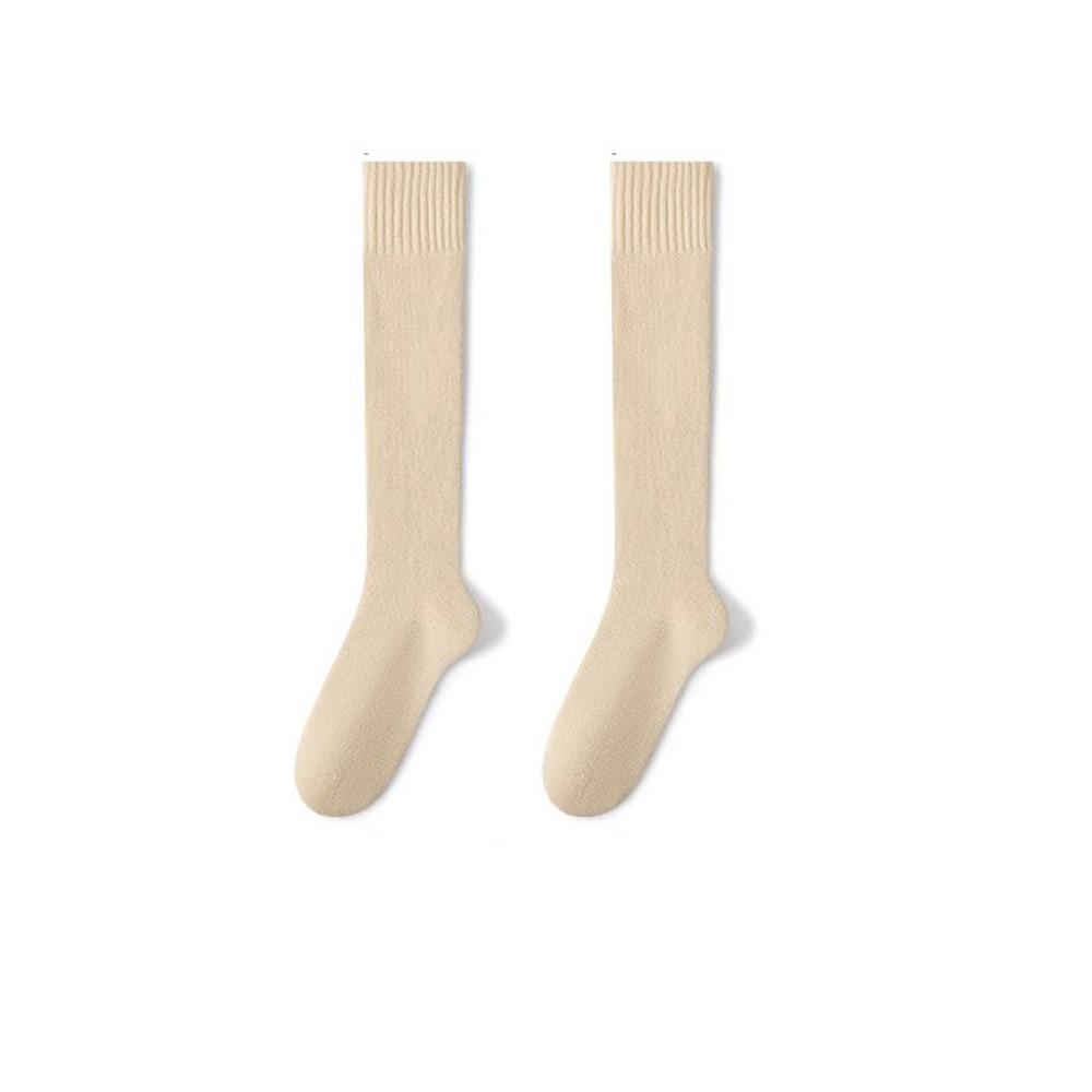 

Polyester Cotton Winter Warmer Thicken Sock Calf Terry Socks Seamless Sleeping Socks Cold Resistance Keep Warm Tool One Size хакі