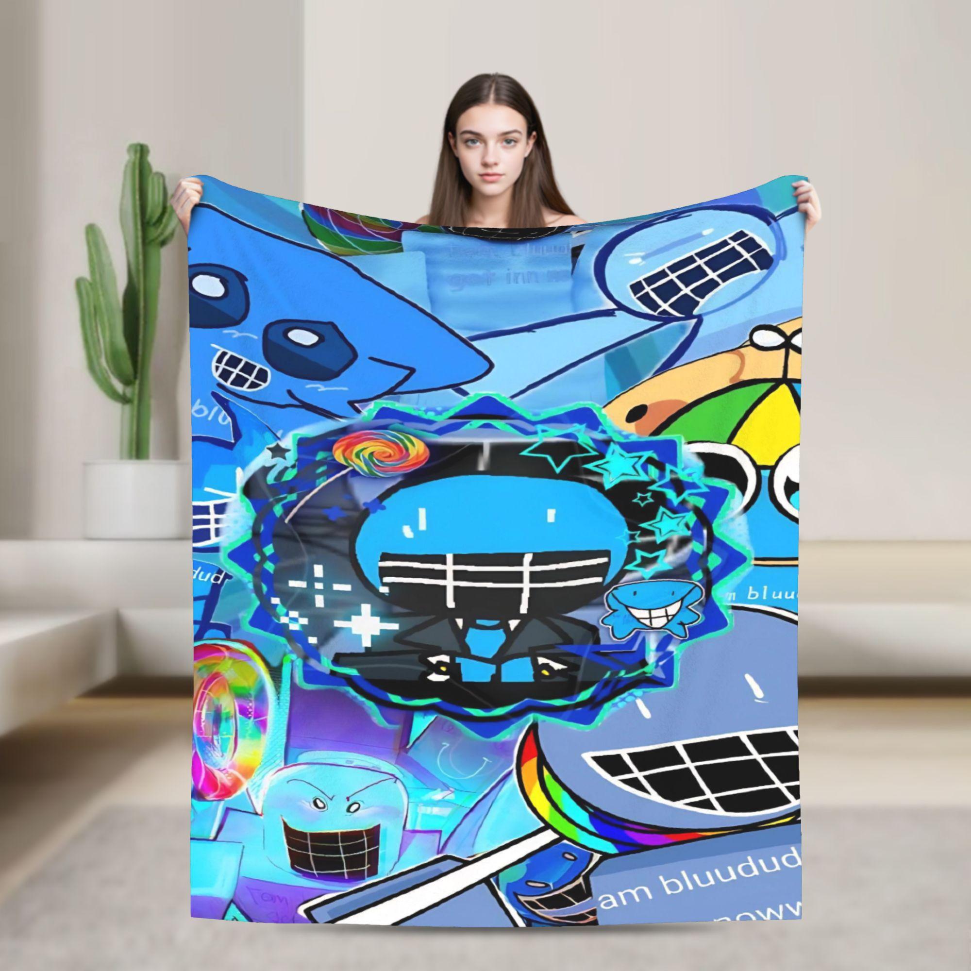 Pandara Jewelry Unisex Bluudude Gubby Spawn Point Blankets Forsaken Game Picnic Flannel Throw Blanket For Couch Chair Sofa Bed Soft Bedspread Gift Idea