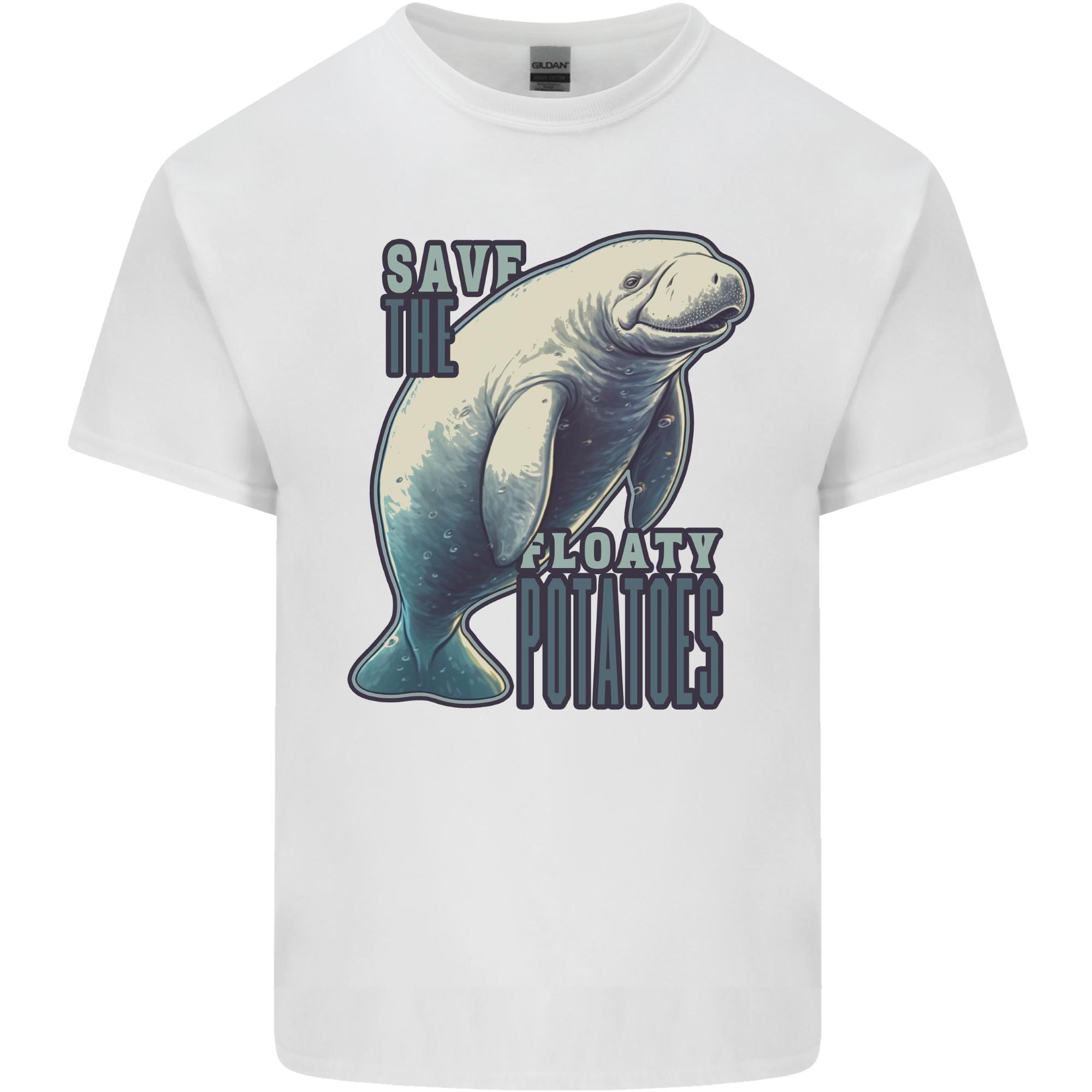 Funny Unisexatees Save the Floaty Potatoes Unisexs Light Cotton TShirt S