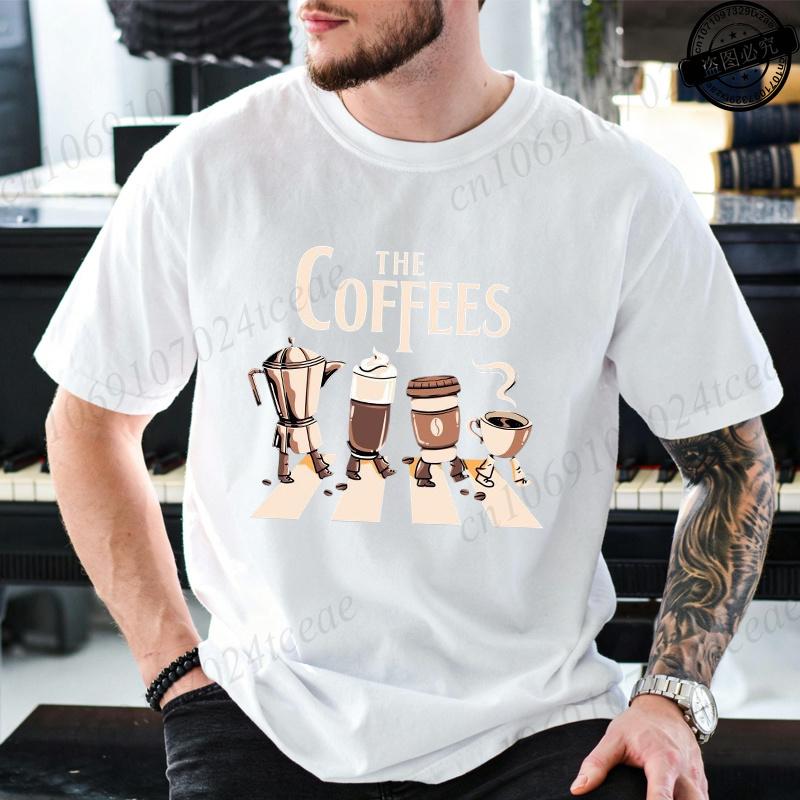 Summer Fashion Unisexs T Shirt Short Sleeve Clothing Coffee Graphic T Shirt Casual Oversized Unisex Unisex Tee Tshirts Plus Size