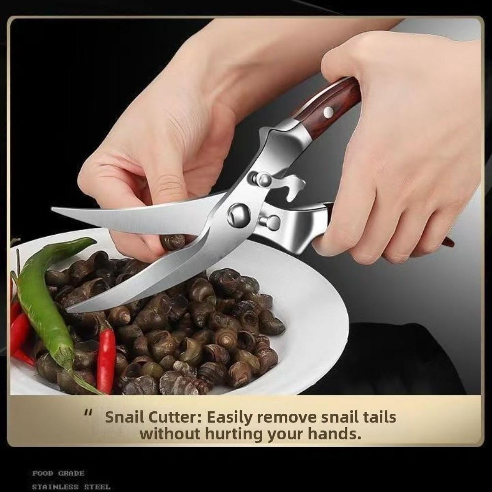 Stainless Steel Kitchen Scissors Ergonomic Sharp Chicken Bone Scissors Multifunction Non-Slip Handle Food Shears BBQ5