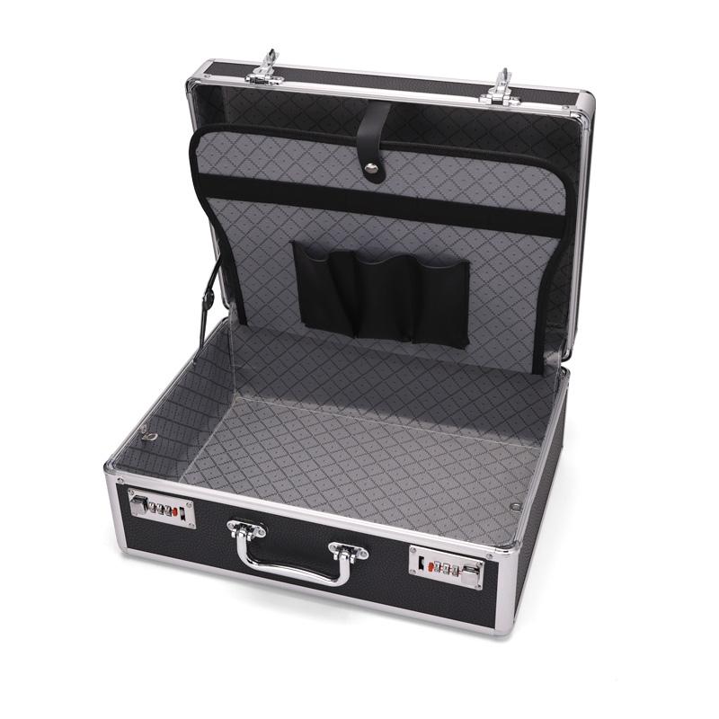 Barber Large Capacity Hair Styling Tools Storage Suitcase Makeup Organizer Shockproof Metal with Lock Suitcase Salon Tools Boxes