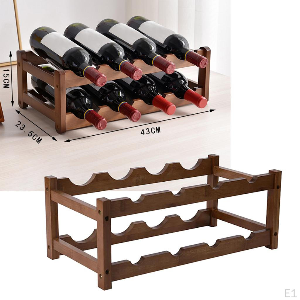 RACK Holder Wood Stand Bottle Storage Shelf