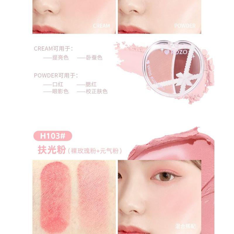 ROZO - Two-Tone Multi-Use Cream Blush - 3 Types