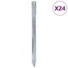 Tent Pegs 24 Pcs 30 Cm Ø20 Mm Galvanized Steel