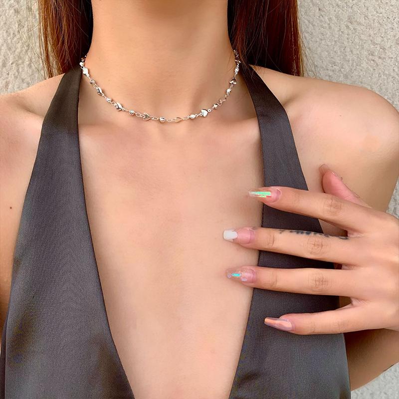 

Американский стиль Сердце Металлическое ожерелье браслет женский сексуальный Y цепь аксессуары