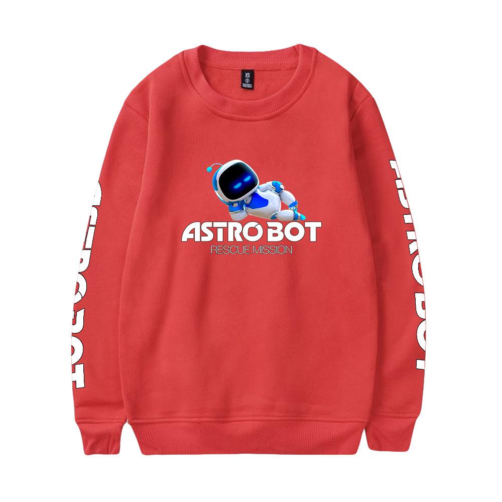Women Men's Astro Bot Print Hoodies Round Neck Hooded Sweatshirts Man Pullover Male Top Streetwear Outdoor Tracksuit
