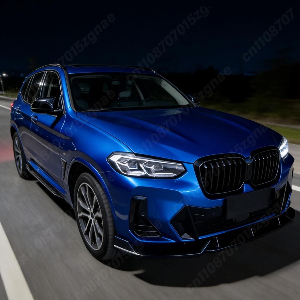 For BMW X3 G01 X4 G02 M Sport Facelift 2021 2022 2023 2024 Car Front Bumper Racing Model Spoiler Splitter Body Modification Kit