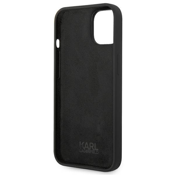 Karl Lagerfeld KLHCP14MSLKHBK iPhone 14 Plus / 15 Plus 6.7" Hardcase Black/black Silicone Karl`s Head
